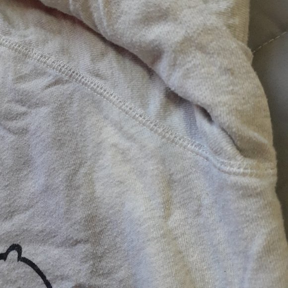 Popeye Distressed Sweater Long Sleeve Shirt Grey & Black Womens Small - Picture 6 of 8